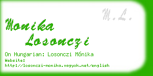 monika losonczi business card