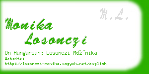 monika losonczi business card